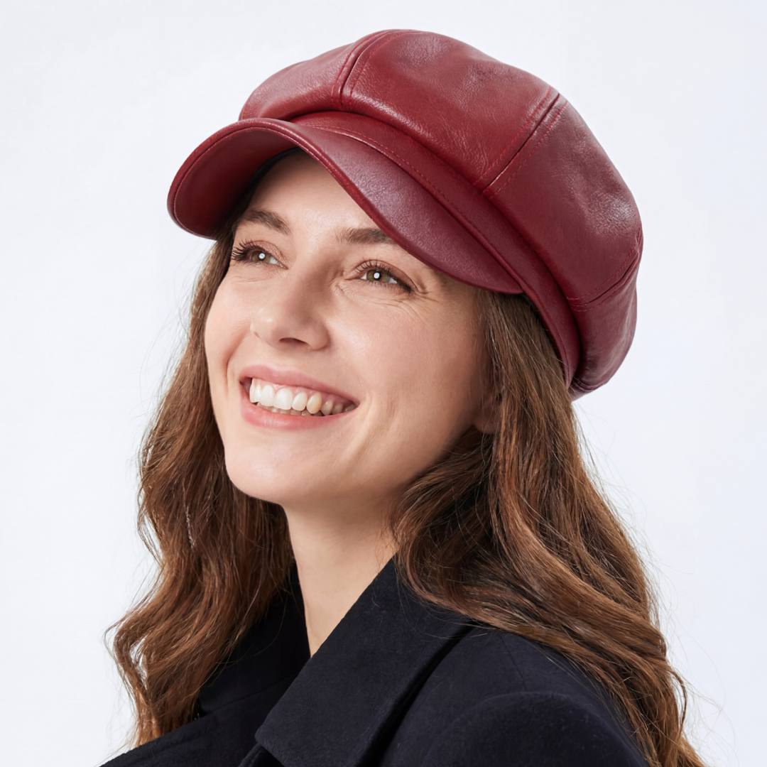 Lucia Leather Cap