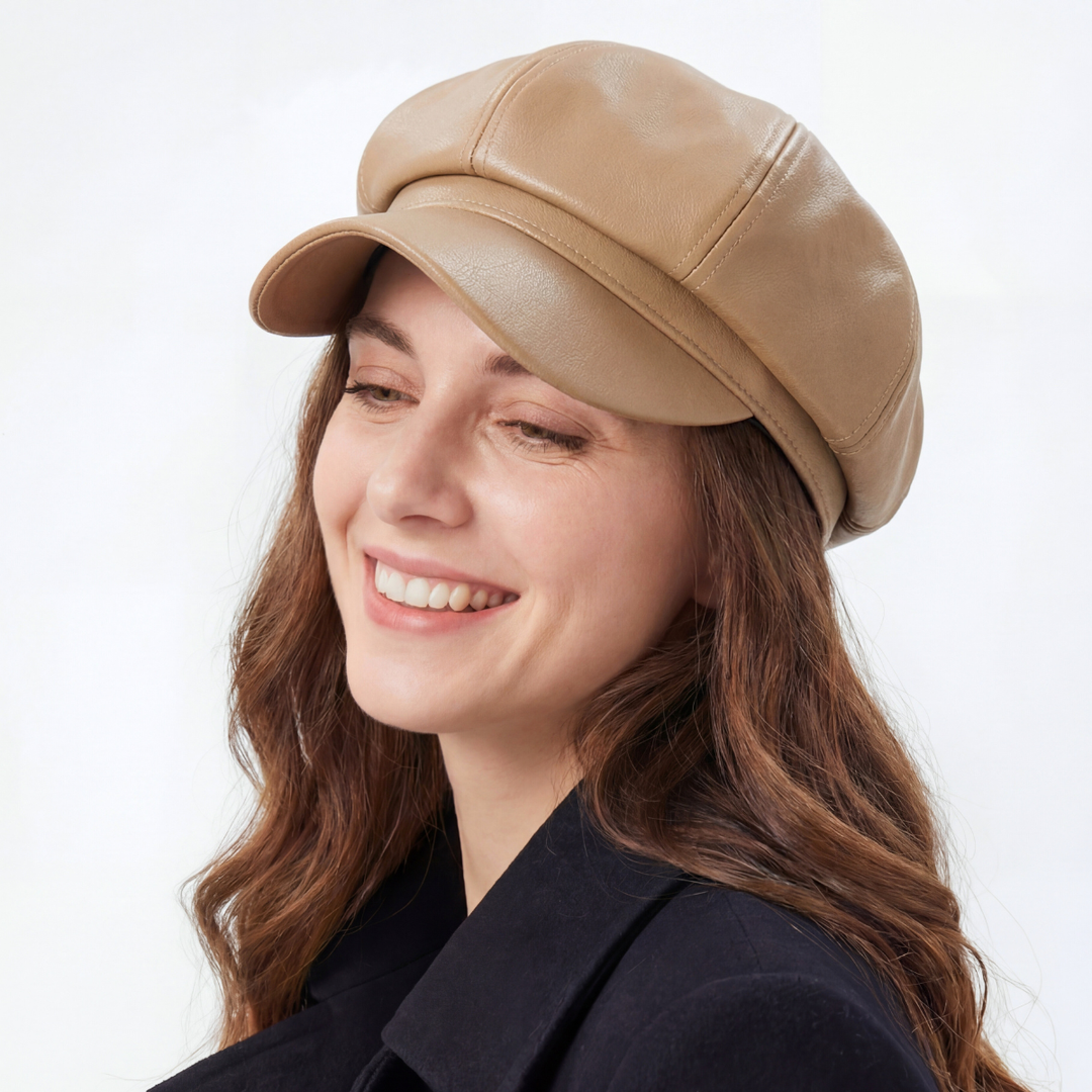 Lucia Leather Cap