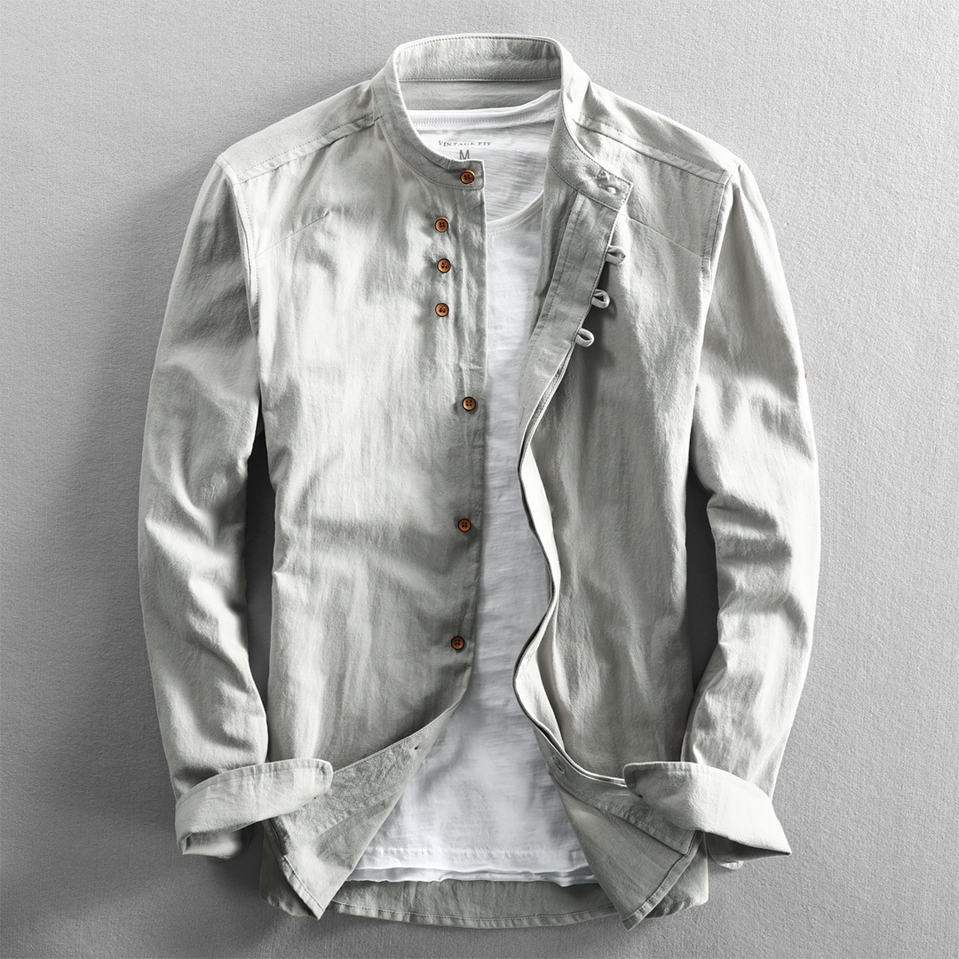 Paolo Band Collar Shirt