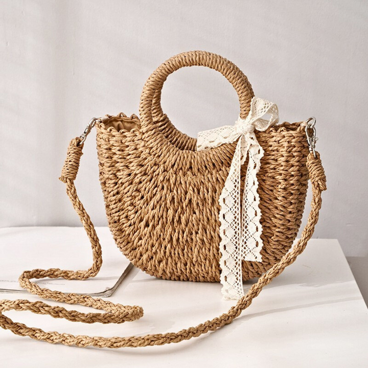 Isla Woven Shoulder Bag