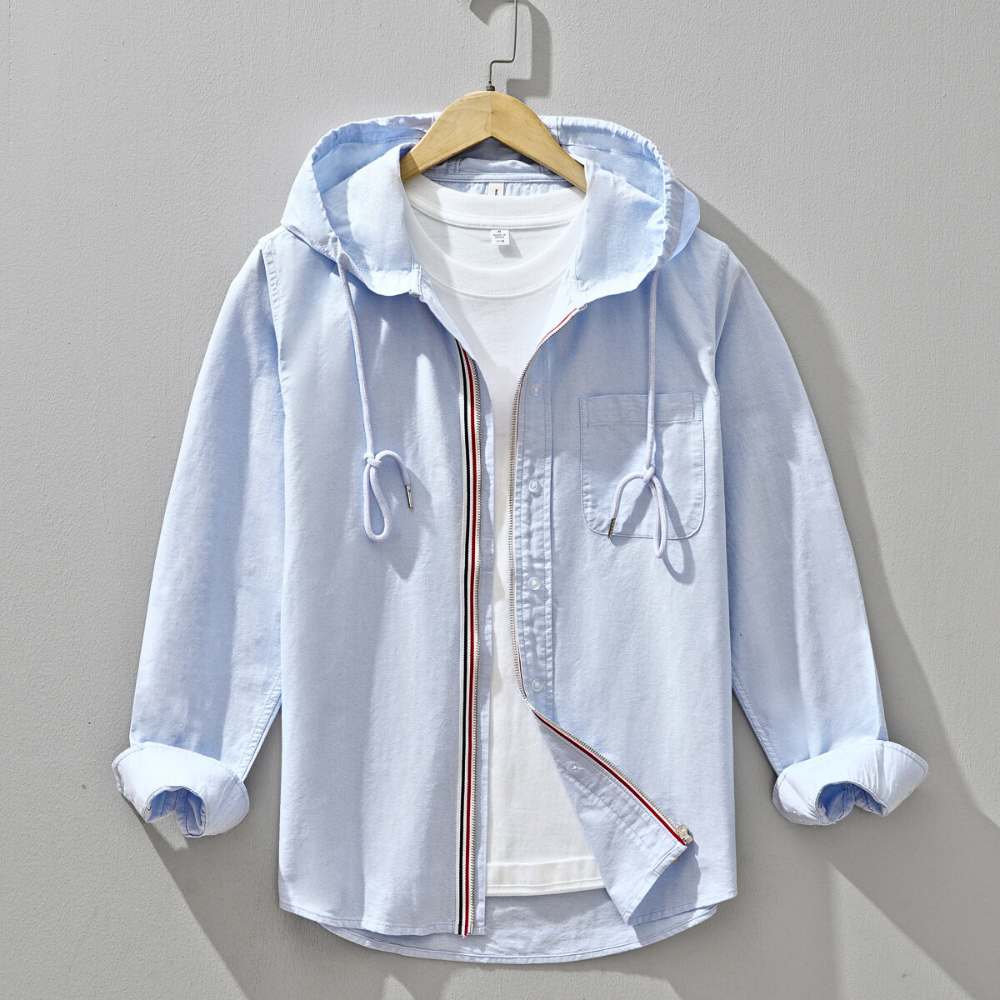 Damiano Hooded Oxford Shirt