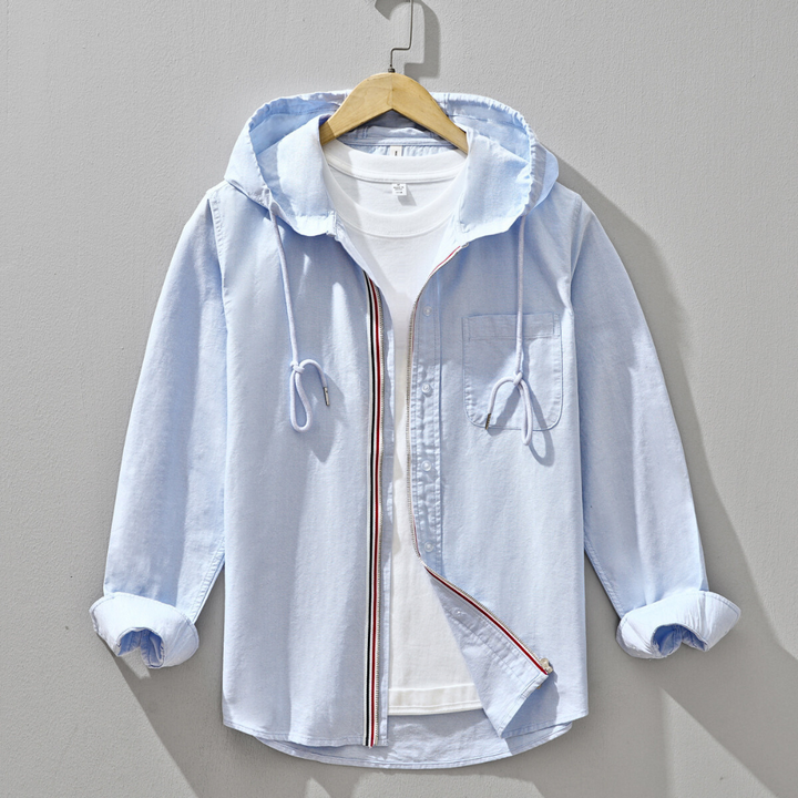 Damiano Hooded Oxford Shirt