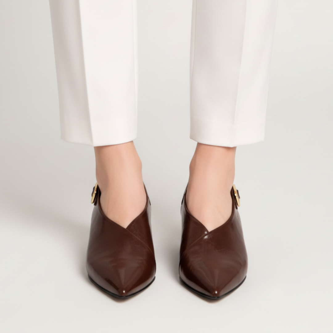 Francesca Leather Flats