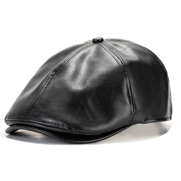 Isaac Leather Cap