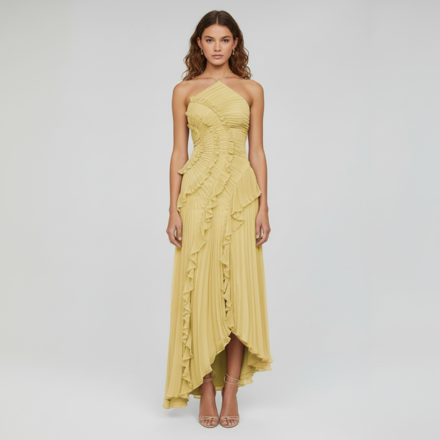 Anita Pleated Gown