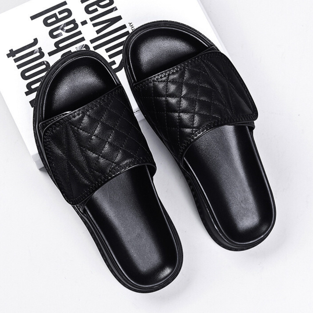 Vera Leather Slides