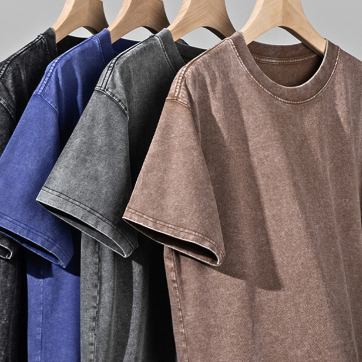 Stonewashed Essentials Tee Set