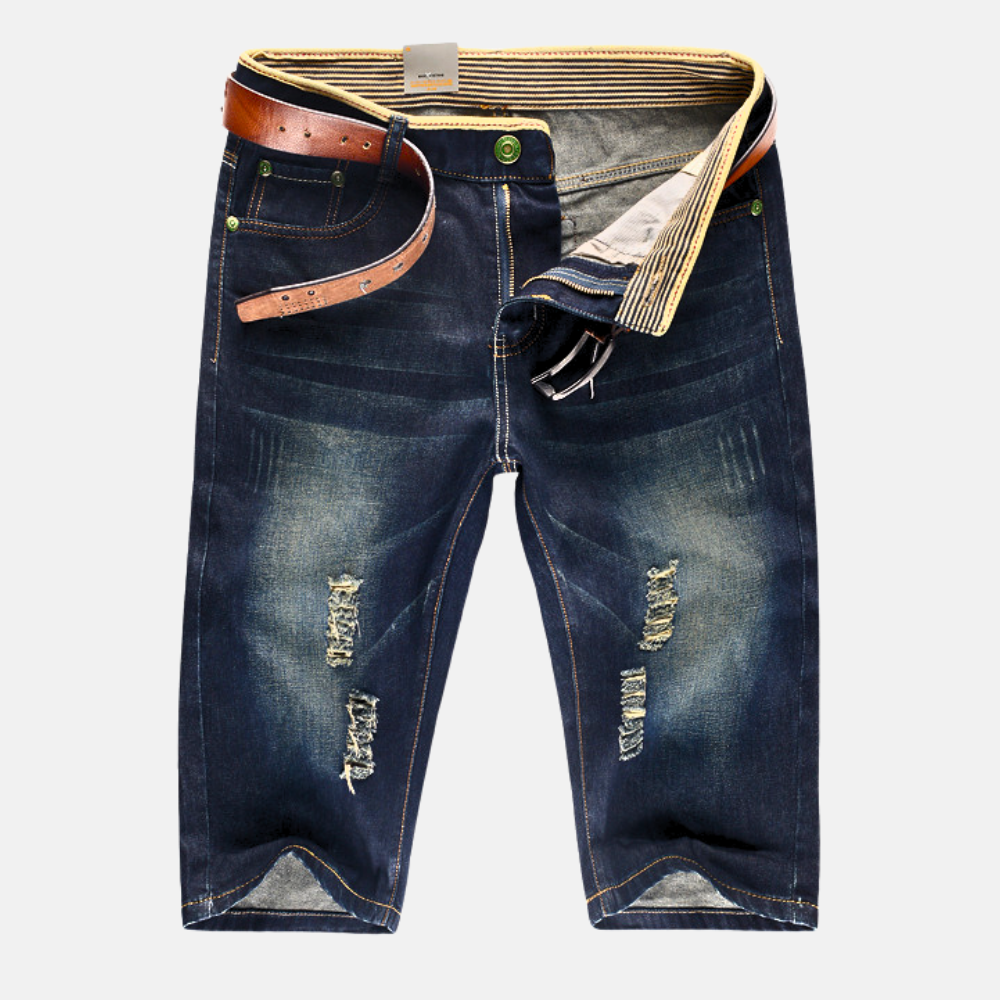 Boris Distressed Denim Shorts