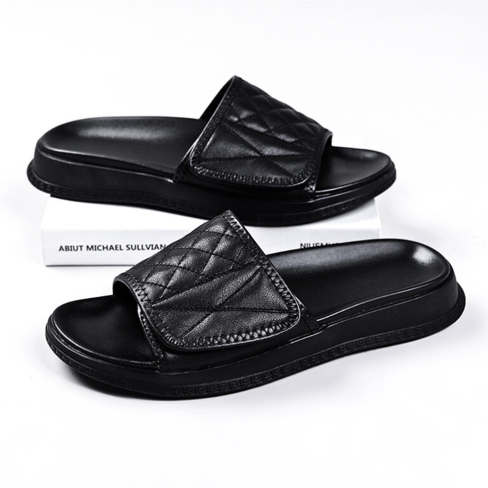 Vera Leather Slides