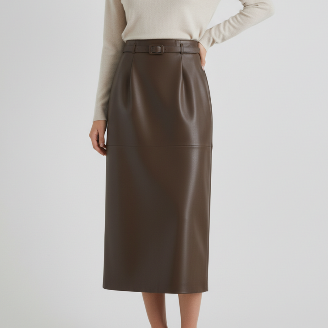 Celine Leather Skirt