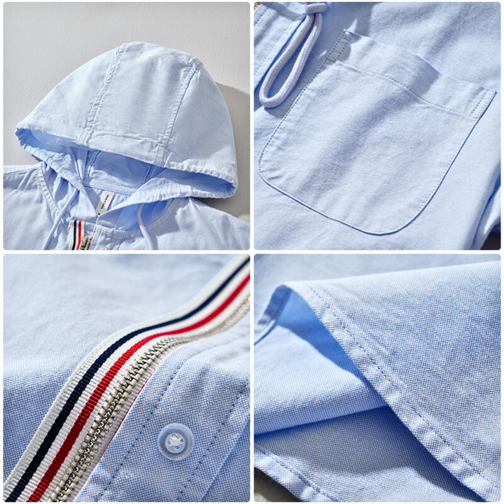 Damiano Hooded Oxford Shirt