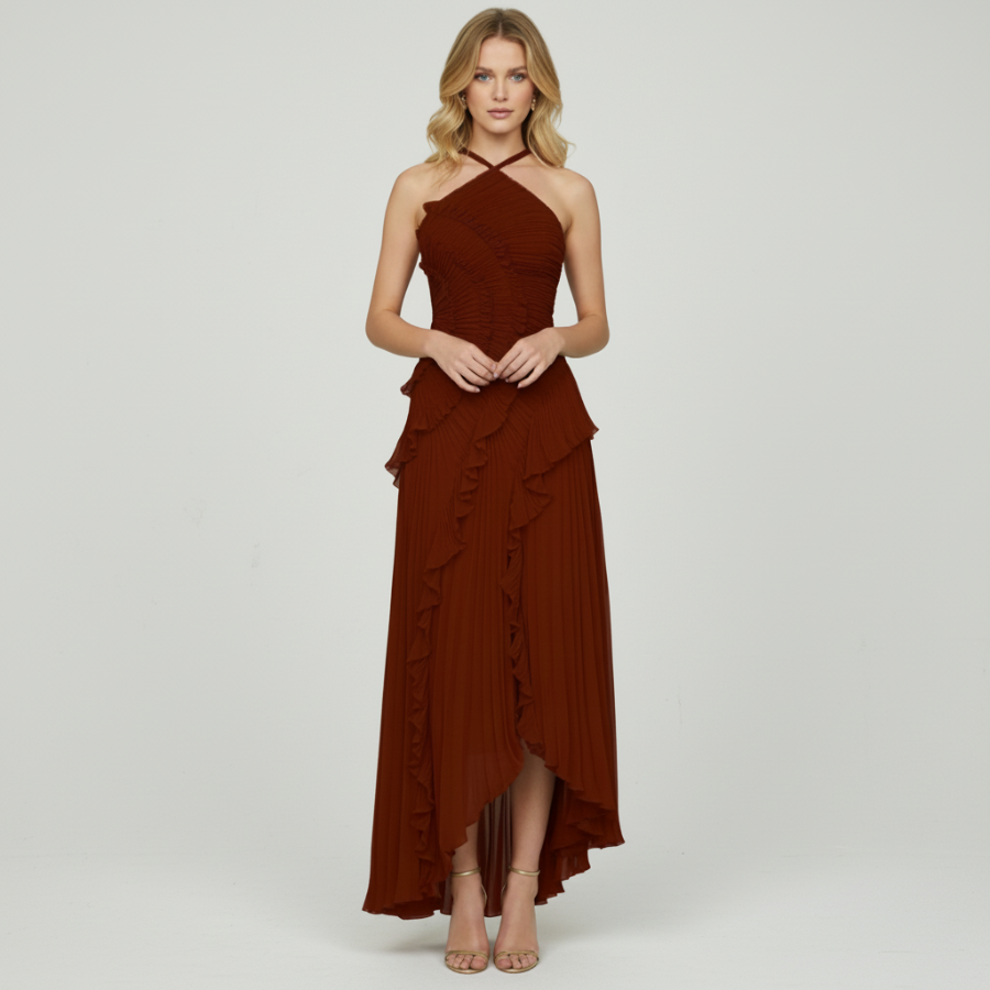 Anita Pleated Gown