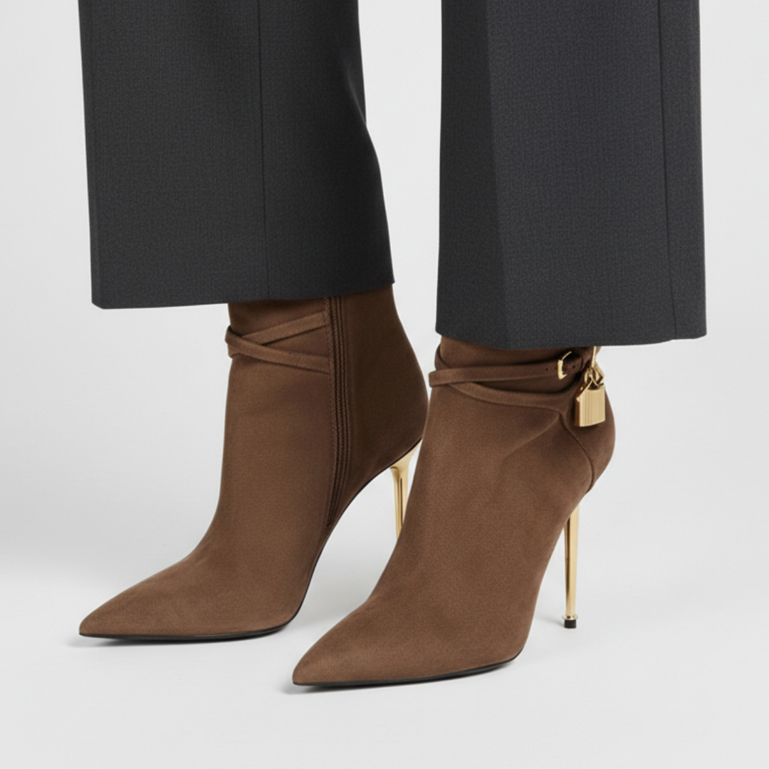 Tessa Lock Heel Boots