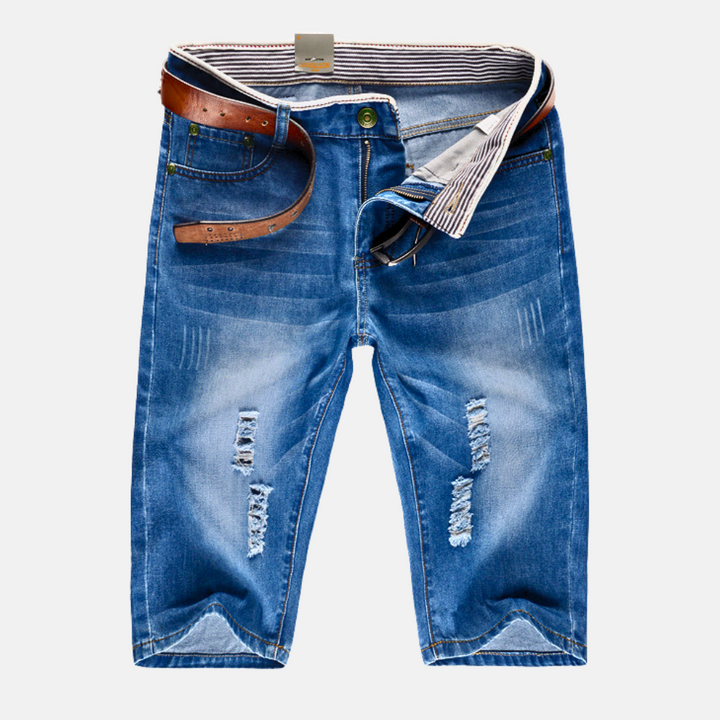 Boris Distressed Denim Shorts