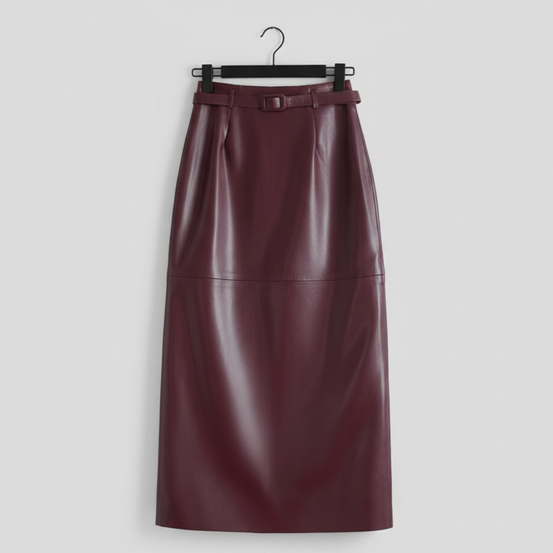Celine Leather Skirt