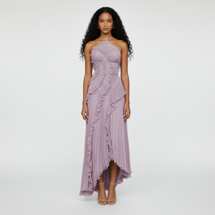 Anita Pleated Gown