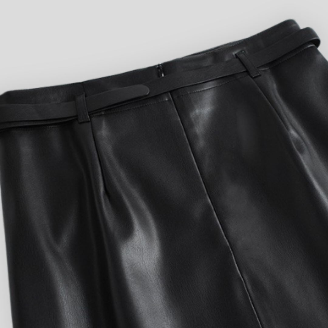Celine Leather Skirt