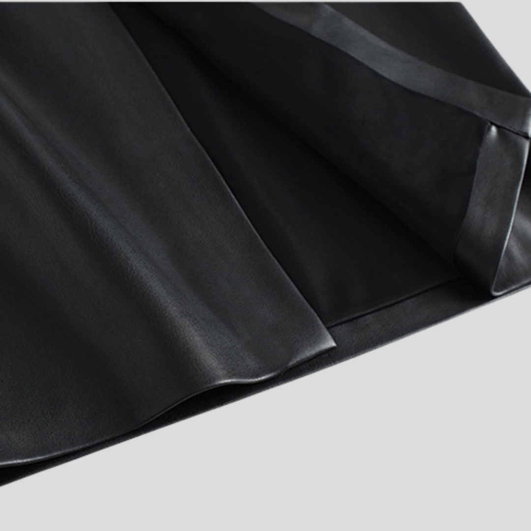 Celine Leather Skirt