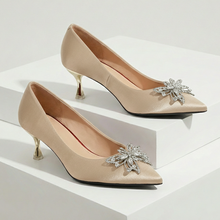 Cristiana Rhinestone Heels