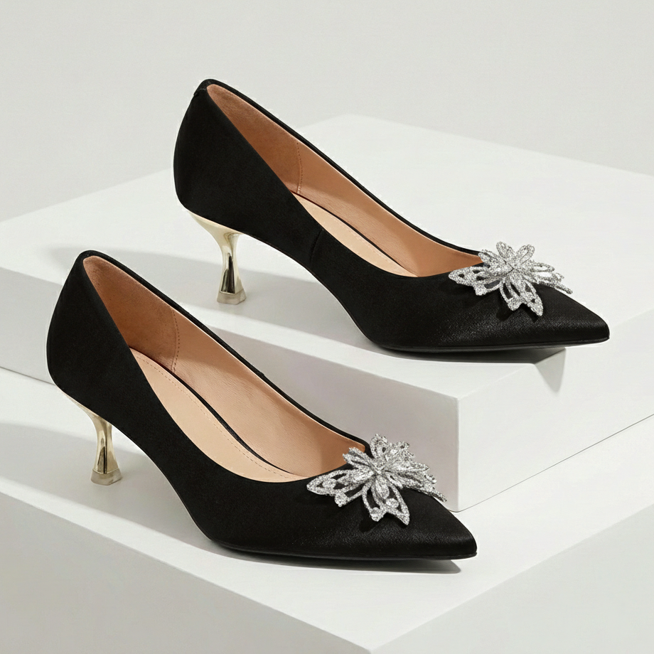Cristiana Rhinestone Heels