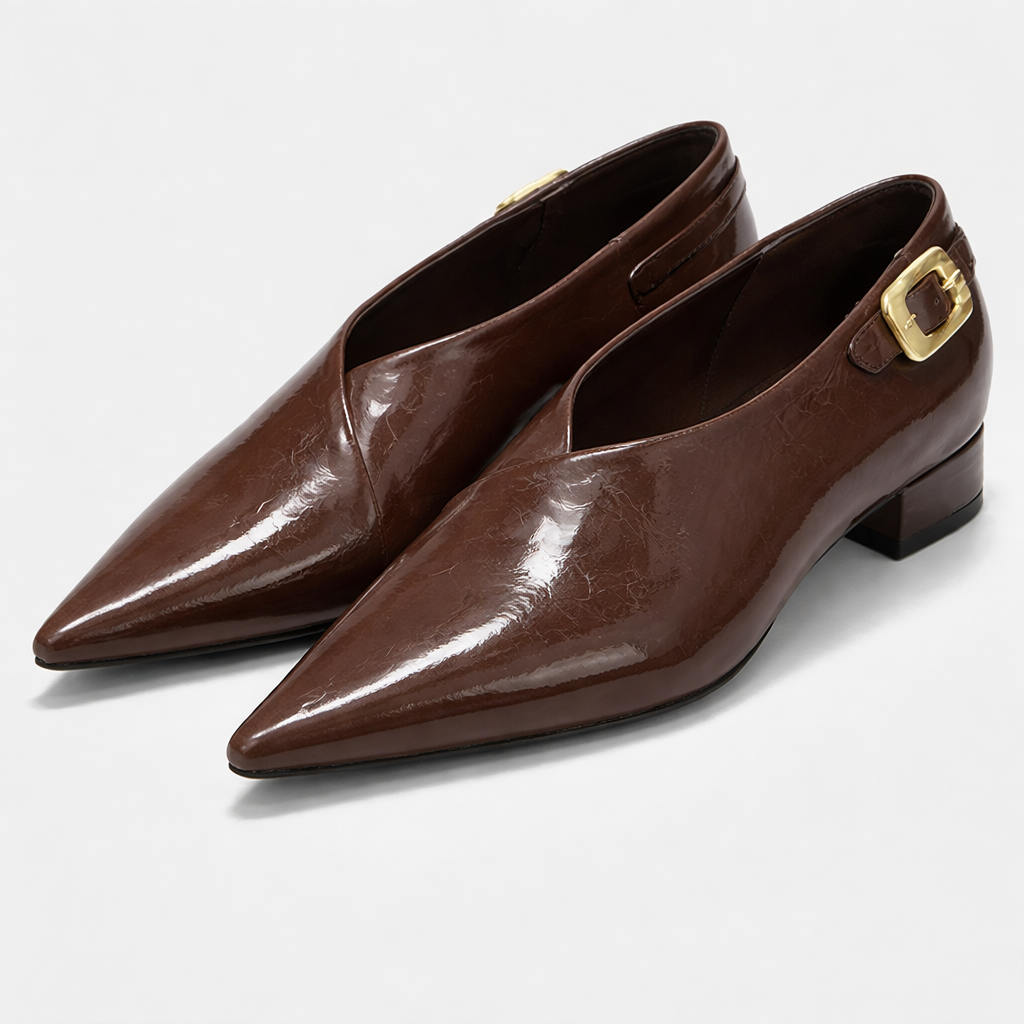Francesca Leather Flats