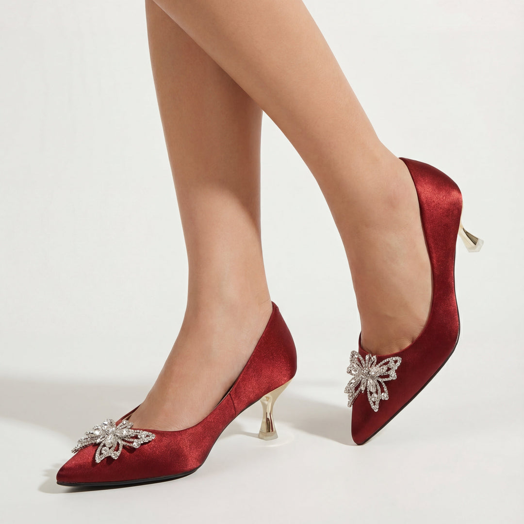 Cristiana Rhinestone Heels