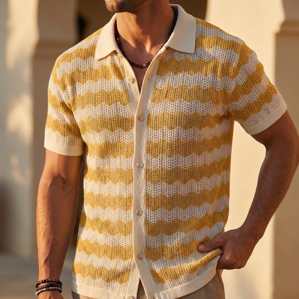 Marco Knit Button-Up