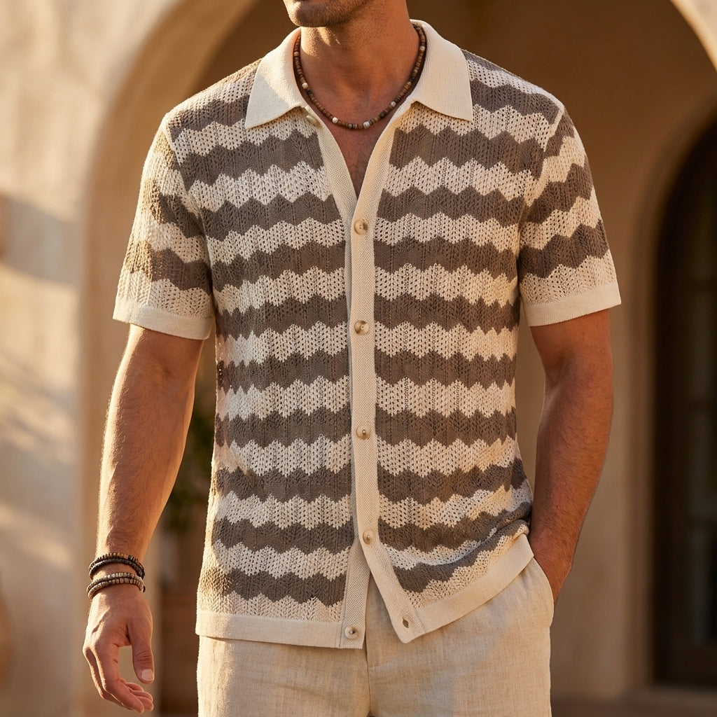 Marco Knit Button-Up