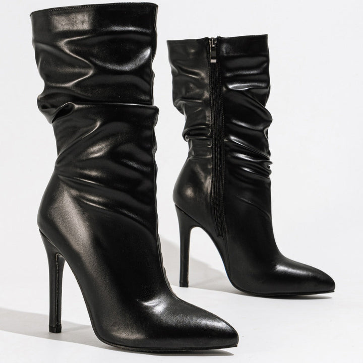 Vionne High-Heel Leather Boots