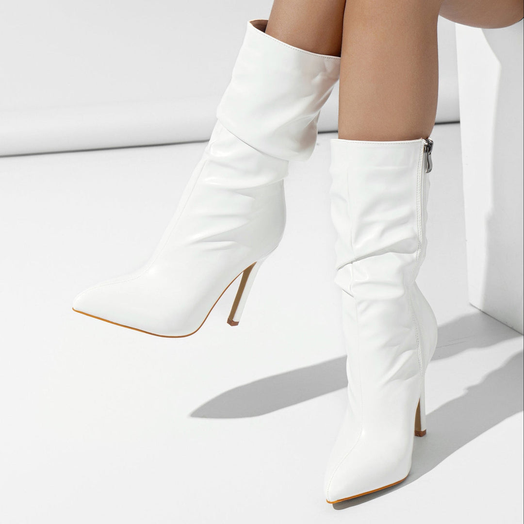 Vionne High-Heel Leather Boots