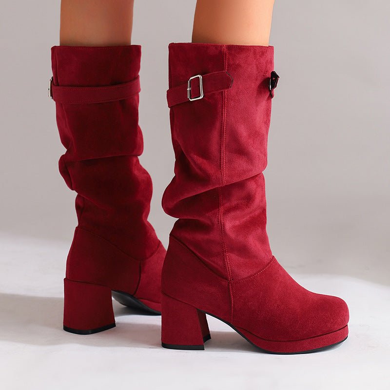 Addison Buckle Boots - Santovi