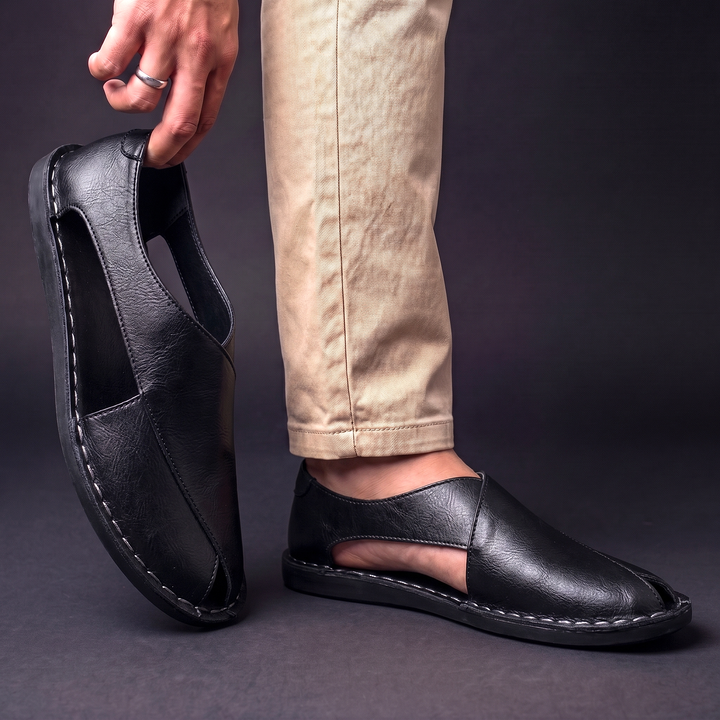 Fabio Leather Mules
