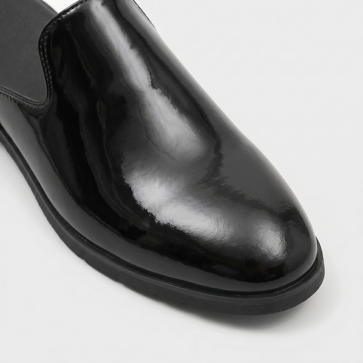 Renzo Patent Leather Mules