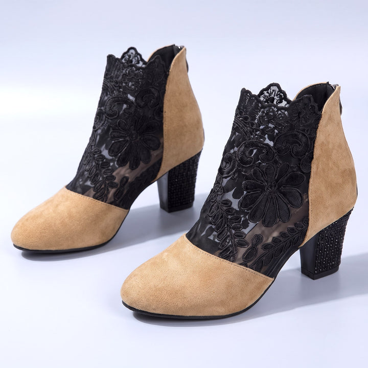 Vittoria Floral Ankle Boots