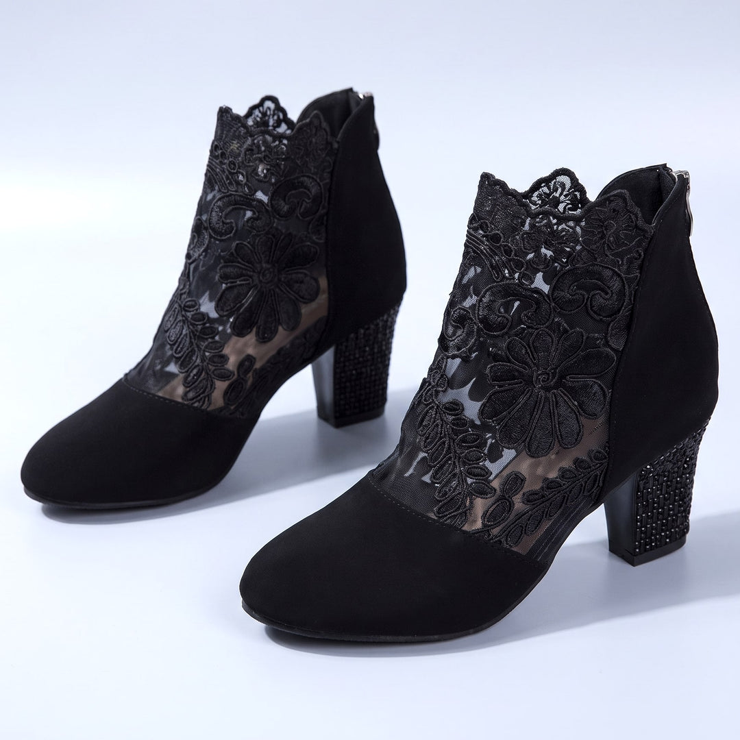 Vittoria Floral Ankle Boots