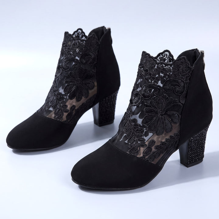 Vittoria Floral Ankle Boots