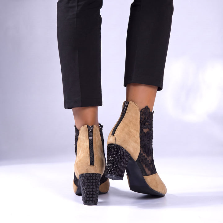 Vittoria Floral Ankle Boots