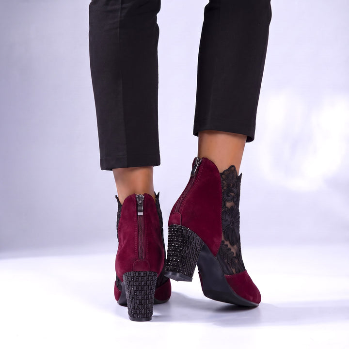 Vittoria Floral Ankle Boots