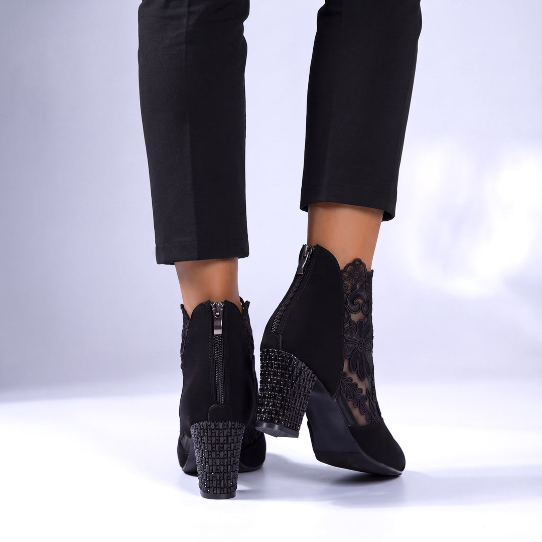 Vittoria Floral Ankle Boots
