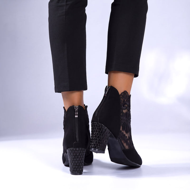 Vittoria Floral Ankle Boots