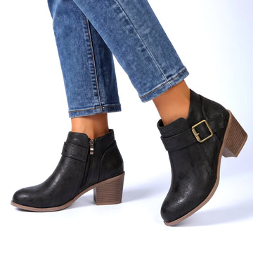 Emberlyn Leather Bootie