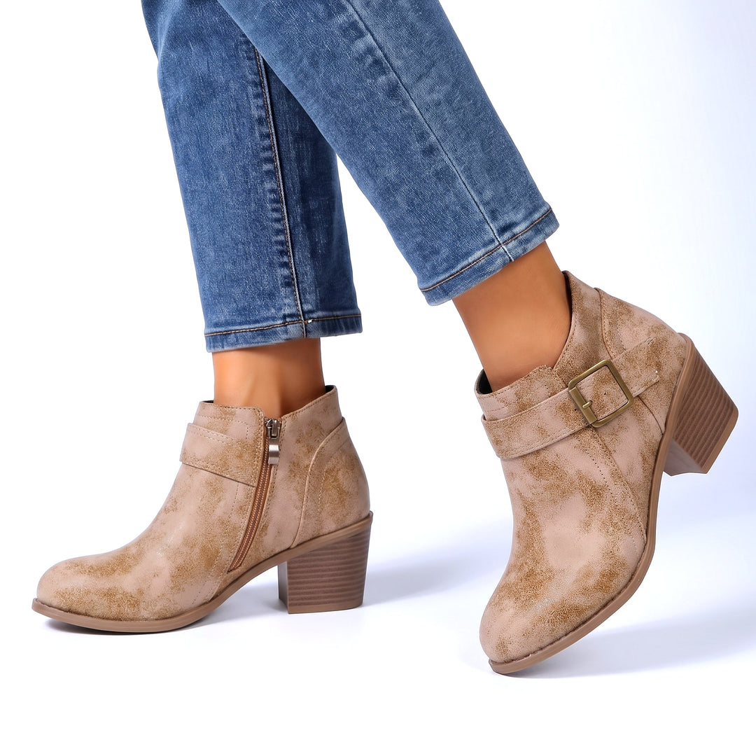 Emberlyn Leather Bootie