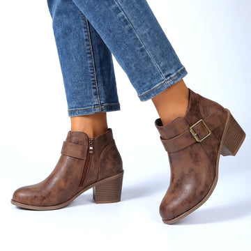 Emberlyn Leather Bootie