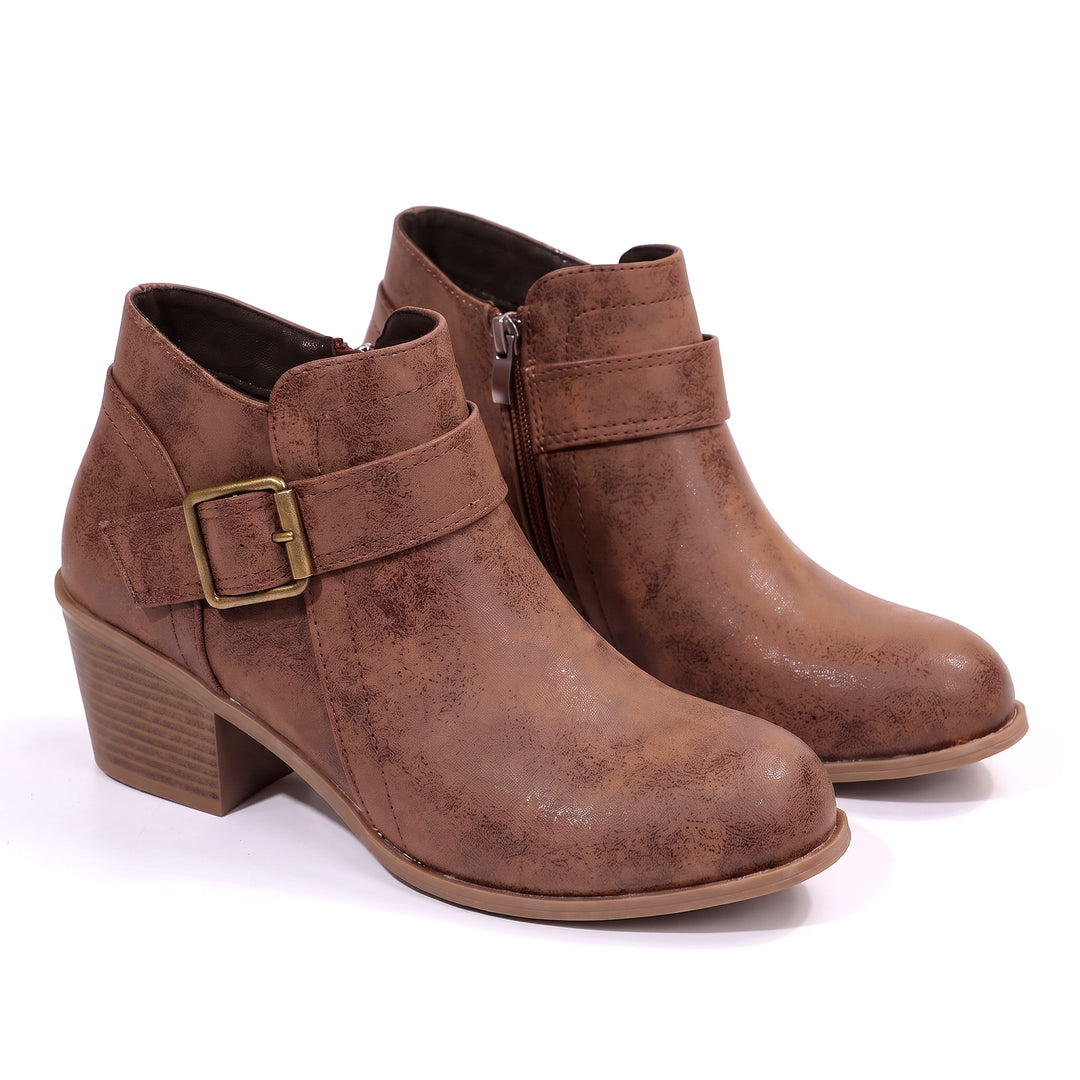 Emberlyn Leather Bootie
