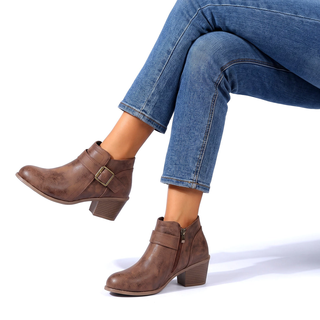 Emberlyn Leather Bootie