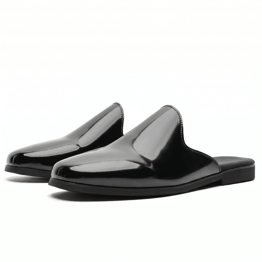 Renzo Patent Leather Mules