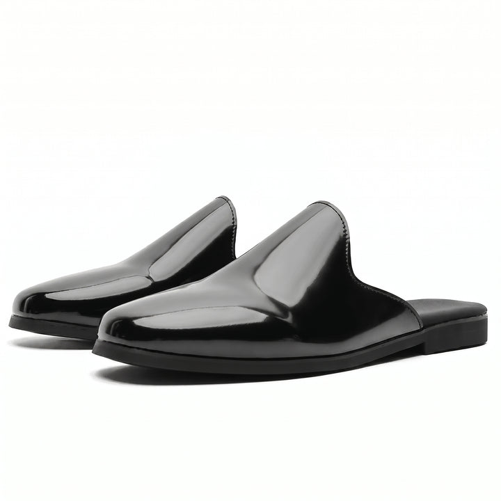 Renzo Patent Leather Mules