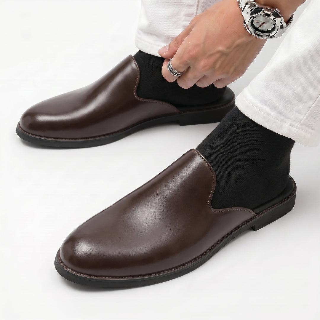 Renzo Patent Leather Mules