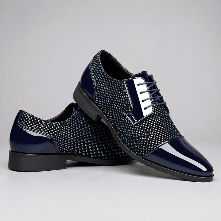 Hensley Leather Oxfords — Blue