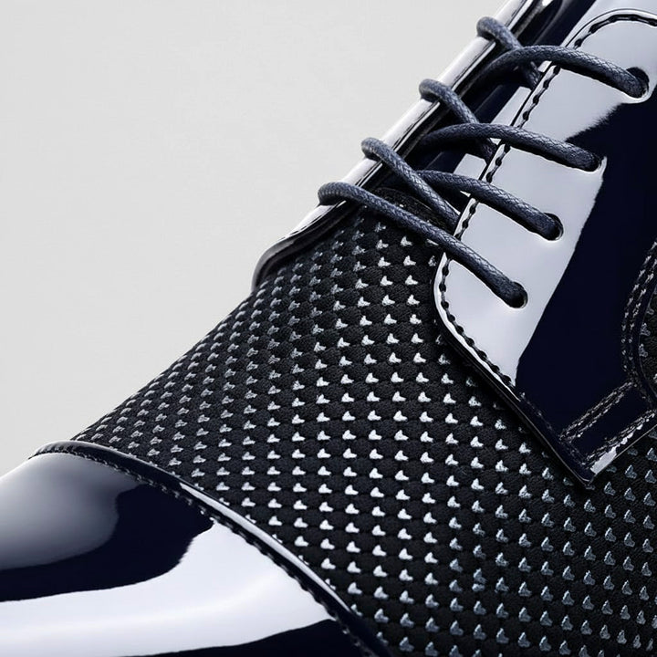 Hensley Leather Oxfords — Blue